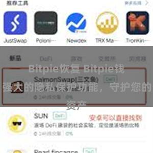 Bitpie恢复 Bitpie钱包：强大的隐私保护功能，守护您的资产