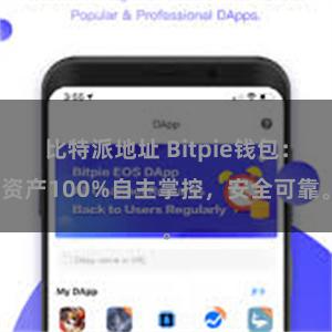 比特派地址 Bitpie钱包：资产100%自主掌控，安全可靠。