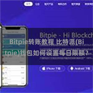 Bitpie转账教程 比特派(Bitpie)钱包如何设置每日限额？