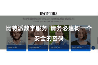 比特派数字服务  请务必建树一个安全的密码