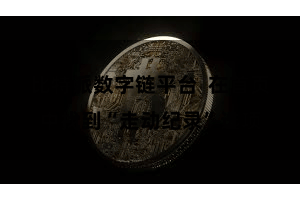 比特派数字链平台  在首页中找到“走动纪录”选项