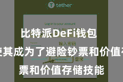 比特派DeFi钱包  同期也使其成为了避险钞票和价值存储技能