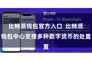 比特派钱包官方入口  比特派钱包中心支捏多种数字货币的处置